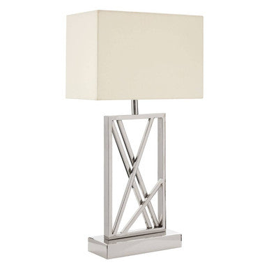 Trajectory Steel Silver Contemporary Table Lamp