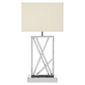Trajectory Steel Silver Contemporary Table Lamp