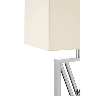 Trajectory Steel Silver Contemporary Table Lamp