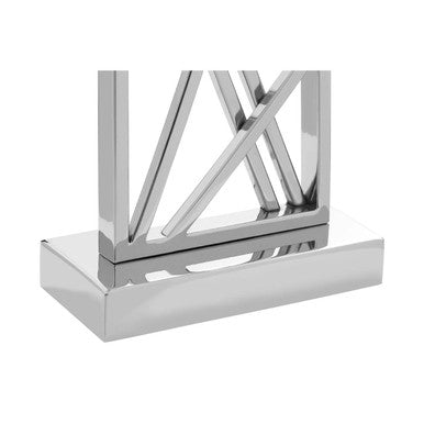 Trajectory Steel Silver Contemporary Table Lamp