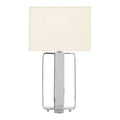 Argent Table Lamp With Cream Shade