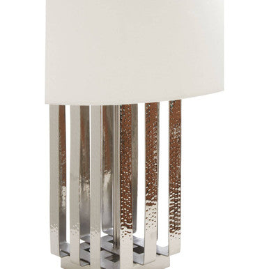 Brendan Fabric White Modern Table Lamp