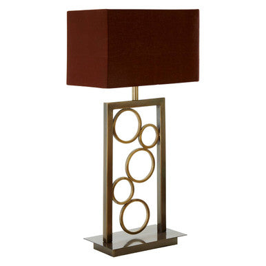 Globule Steel Gold Mid-Century Table Lamp
