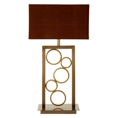 Globule Steel Gold Mid-Century Table Lamp
