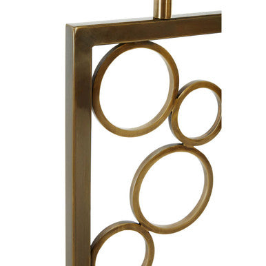 Globule Steel Gold Mid-Century Table Lamp