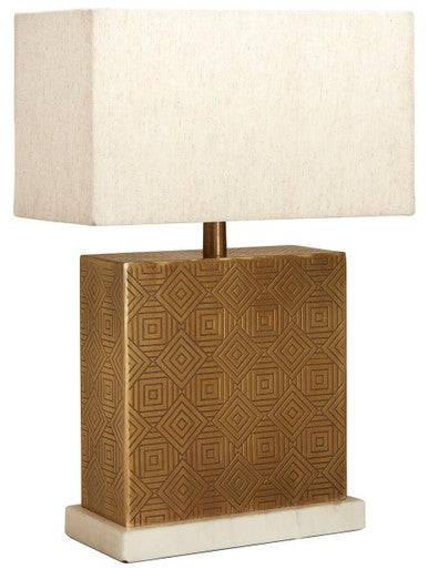Savoy Gold & Marble Base Table Lamp