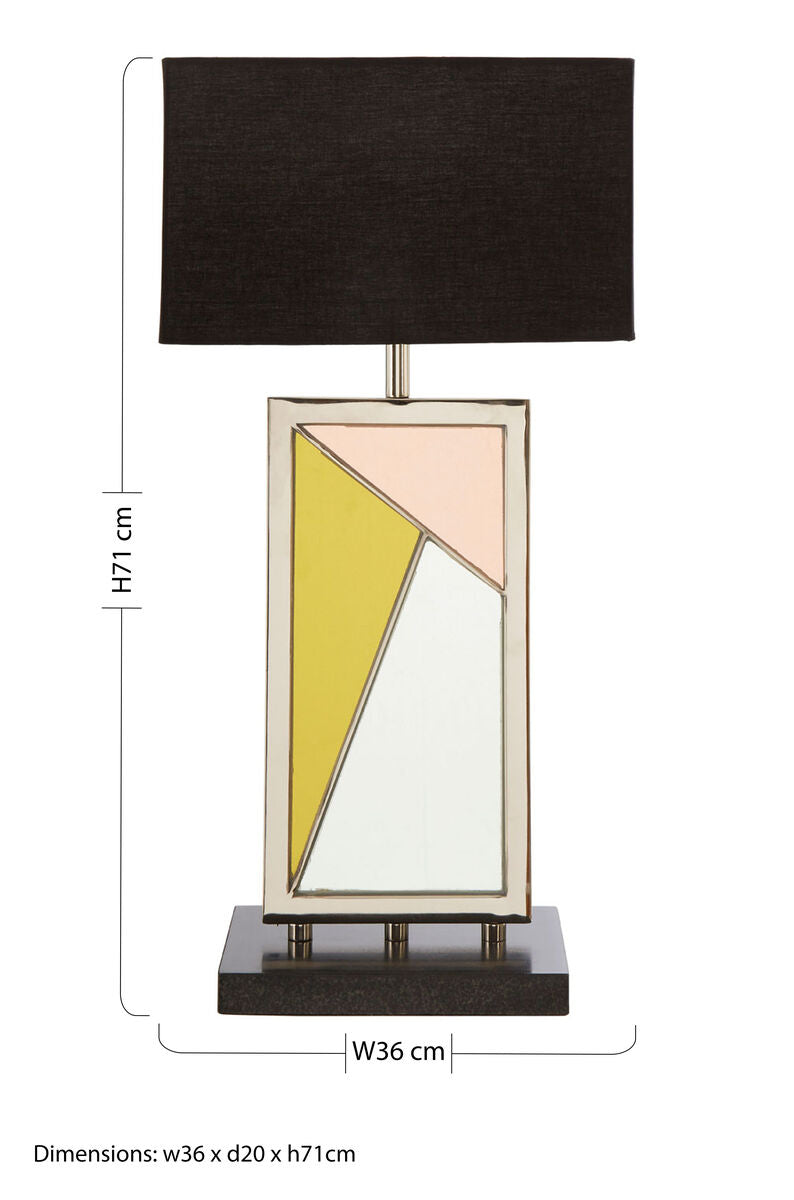Arbus Marble Black Table Lamp