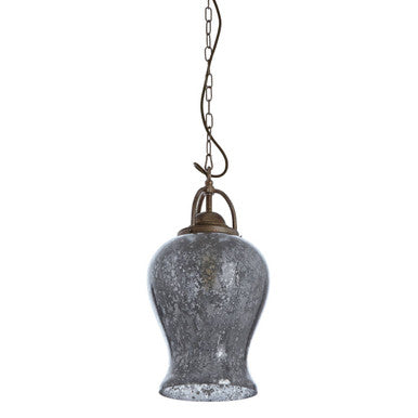 Terina Antique Silver Pendant Light