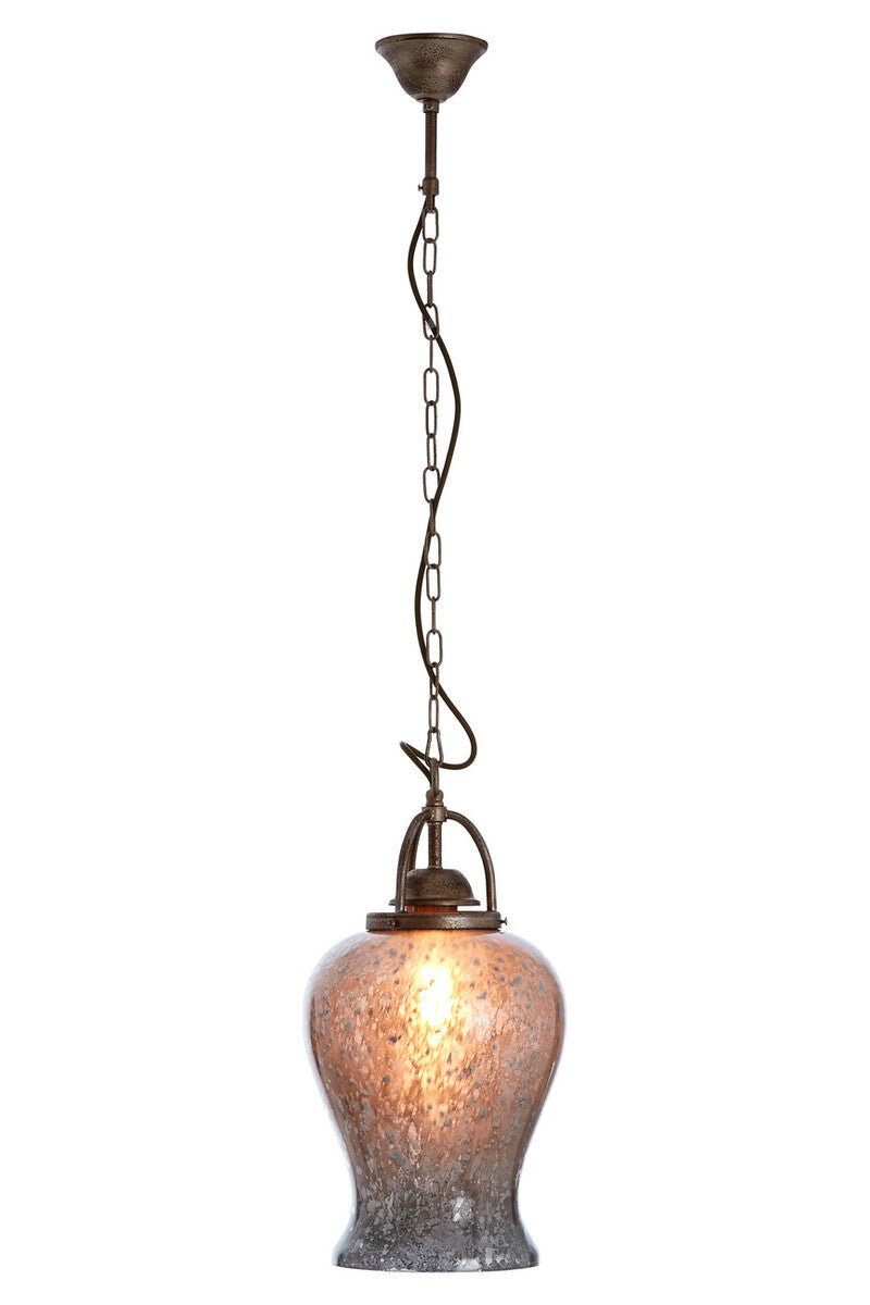 Terina Antique Silver Pendant Light