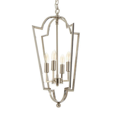 Venice Tapered Steel Chrome Contemporary Chandelier