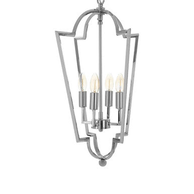 Venice Tapered Steel Chrome Contemporary Chandelier