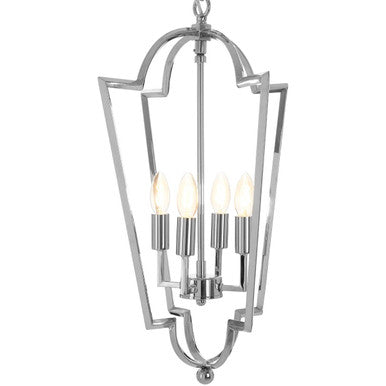 Venice Tapered Steel Chrome Contemporary Chandelier