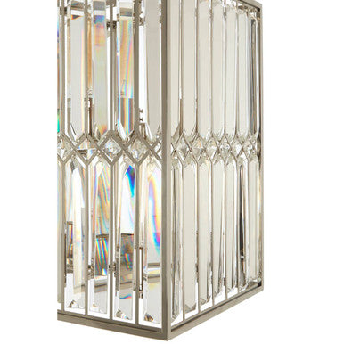 Marentina Cylindrical Glass Chrome Contemporary Chandelier