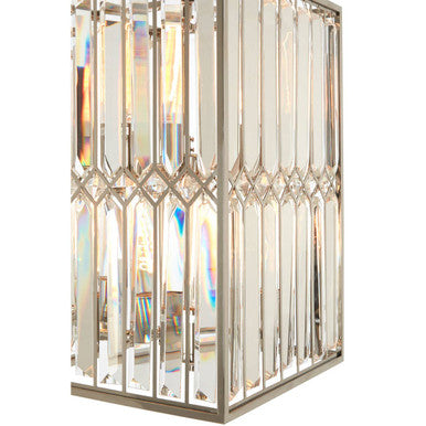 Marentina Cylindrical Glass Chrome Contemporary Chandelier