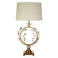 Zahra Linen White Table Lamp