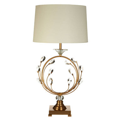 Zahra Linen White Table Lamp
