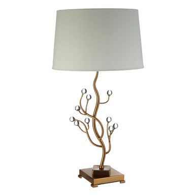 Zeva Linen White Table Lamp