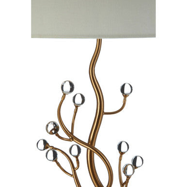 Zeva Linen White Table Lamp