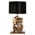 Zilla Linen Black Table Lamp