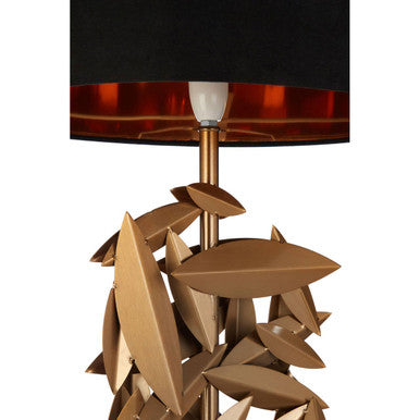 Zilla Linen Black Table Lamp