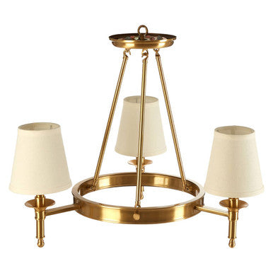 Zina Linen Gold Ceiling Light