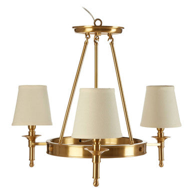 Zina Linen Gold Ceiling Light