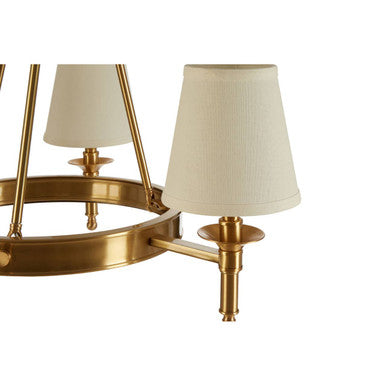 Zina Linen Gold Ceiling Light