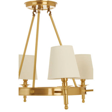 Zina 6 Arm Linen White Contemporary Ceiling Light