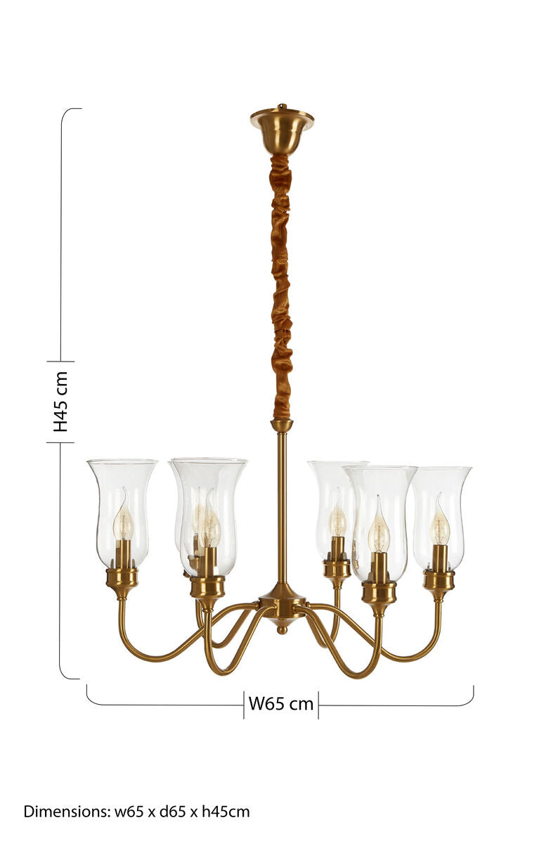 Zissi Glass Gold Modern Ceiling Light