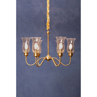 Zissi Glass Gold Modern Ceiling Light