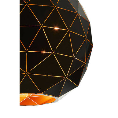 Mateo Medium Black & Copper Pendant Light