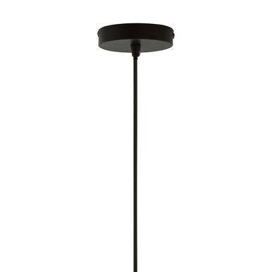 Mateo Medium Black & Copper Pendant Light