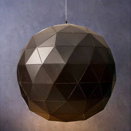 Mateo Large Black & Copper Pendant Light