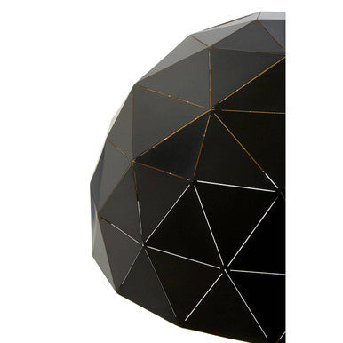 Mateo Large Black & Copper Dome Pendant Light