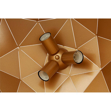 Mateo Large Black & Copper Dome Pendant Light