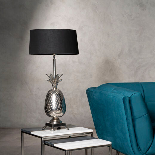 Boho Nickel Pineapple Table Lamp