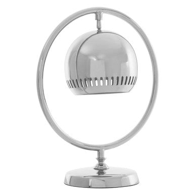 Macon Circle Grey Modern Table Lamp