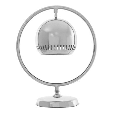 Macon Circle Grey Modern Table Lamp