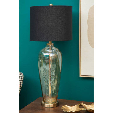 Carina Amber Glass Table Lamp