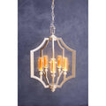 Alka 5 Bulb Glass Chrome Contemporary Pendant Light