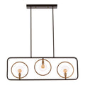 Abira 3 Bulb Iron Black Modern Pendant Light
