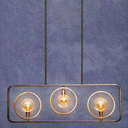 Abira 3 Bulb Iron Black Modern Pendant Light