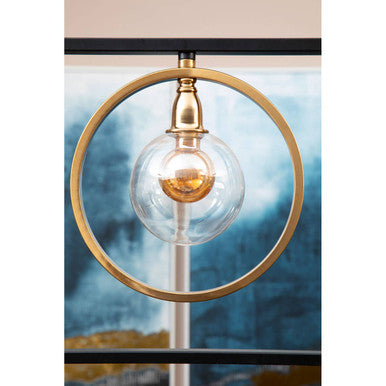 Abira 3 Bulb Iron Black Modern Pendant Light