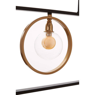 Abira 3 Bulb Iron Black Modern Pendant Light