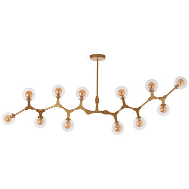 Abira 12 Arm Gold Pendant Light