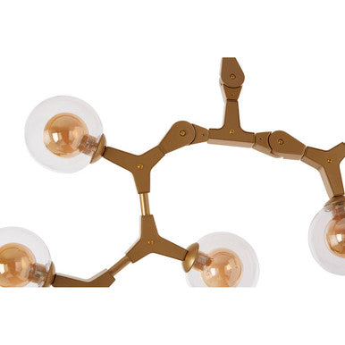 Abira 12 Arm Gold Pendant Light