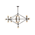 Abira Matte Black 21 Arm Pendant Lamp