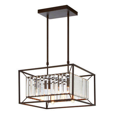 Akiko 4 Bulb Matte Black Ceiling Light