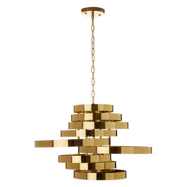 Alana 5 Bulb Gold Pendant Lamp