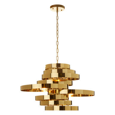 Alana 5 Bulb Gold Pendant Lamp